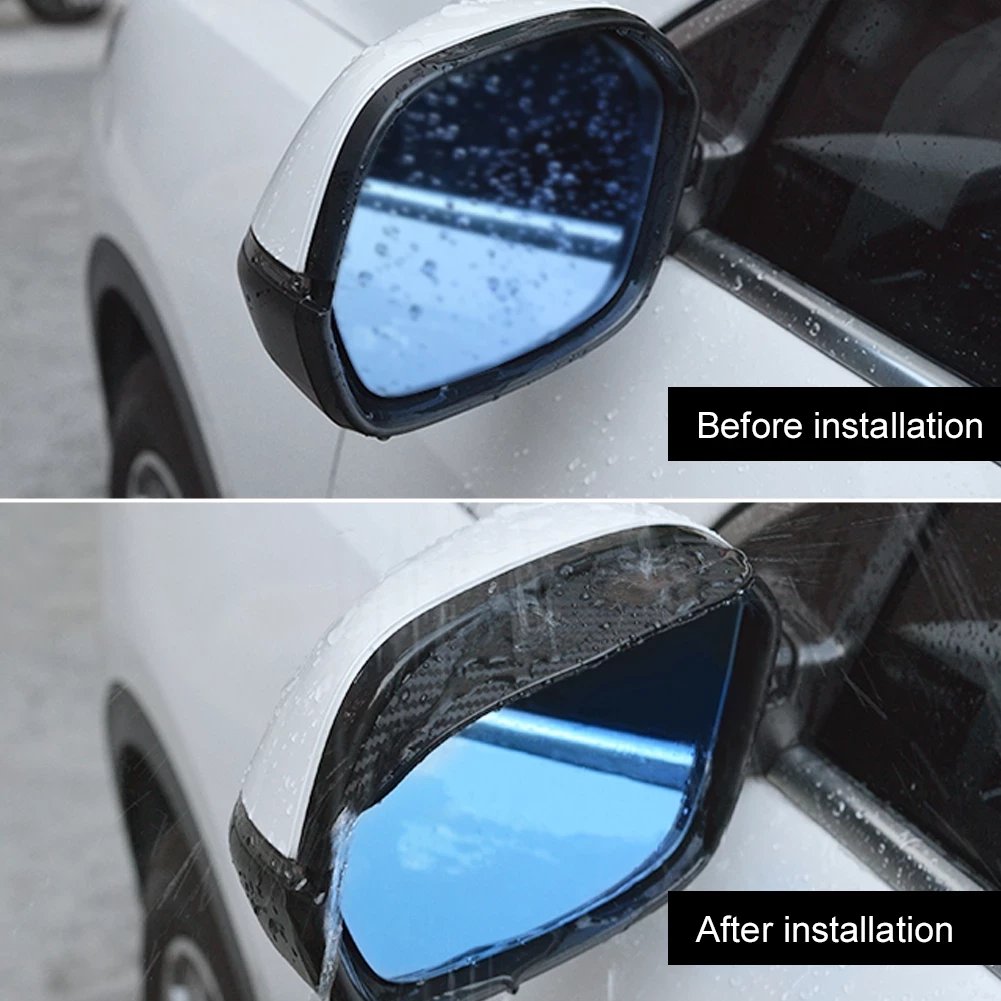 2pcs Car Rear View Mirror Rain Eyebrow Visor🔥48% OFF🔥