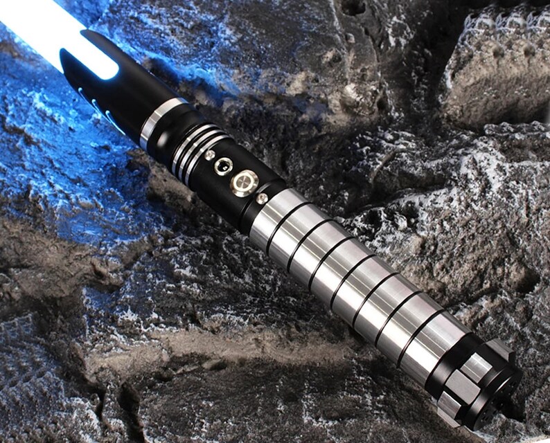 Lightsaber 4, Lightsaber hilt with blade, Saberforge, RGB 12 color, Removable PC blade,  with USB charging cable, aluminium hilt.