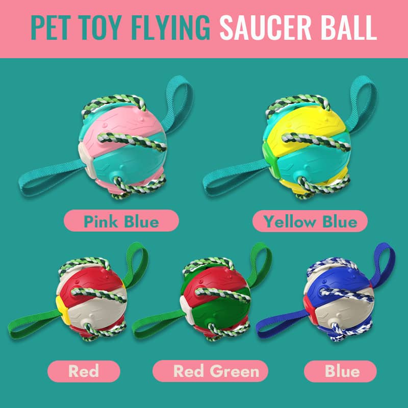 🐾Interactive Flying Disk Ball Dog Toy