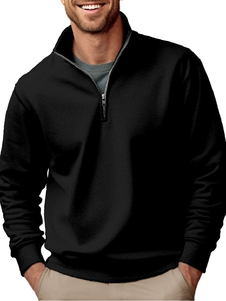 Men's Fashion Casual Zipper Padded Sweatshirt