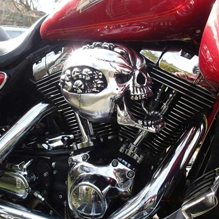 3D Skull Motorcycle Universal Horn Cover