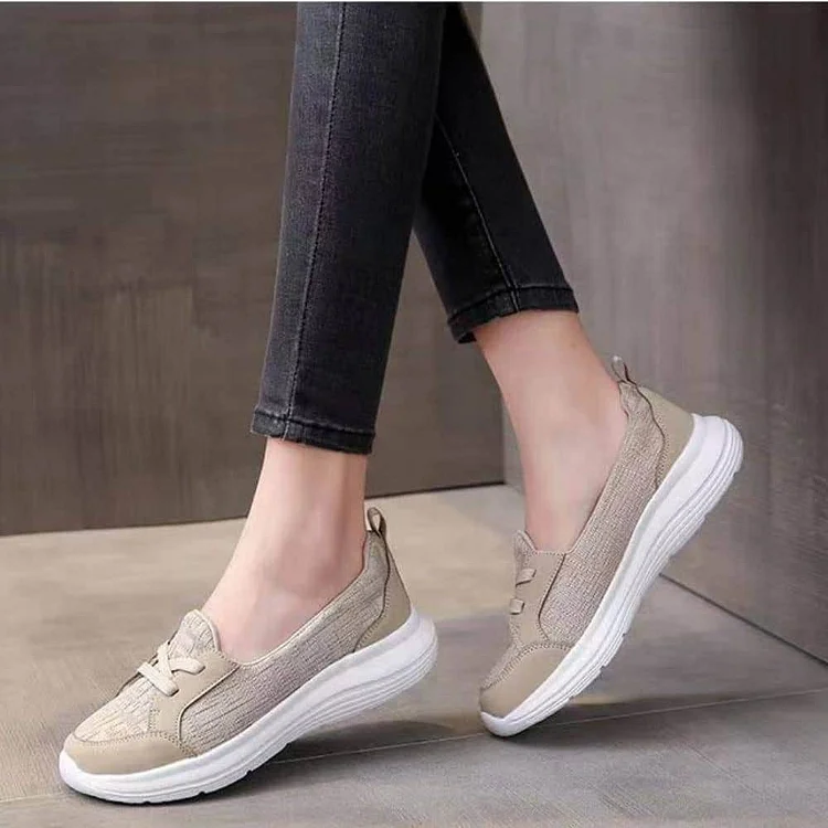 ORTHOPEDIC WOMEN SHOES BREATHABLE SLIP ON ARCH SUPPORT NON-SLIP