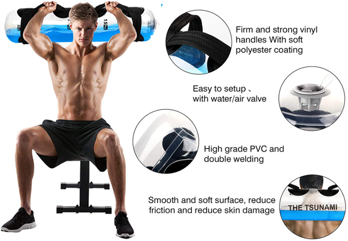 Full Body Ultimate  Fitness Aqua Bag - Adjustable Home Gym Workout Exercise Equipment