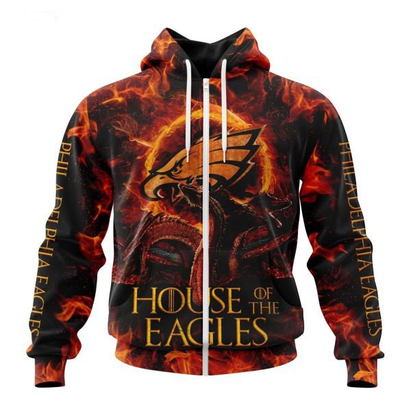 PHILADELPHIA EAGLES GAME OF THRONES – HOUSE OF THE EAGLES 3D HOODIE