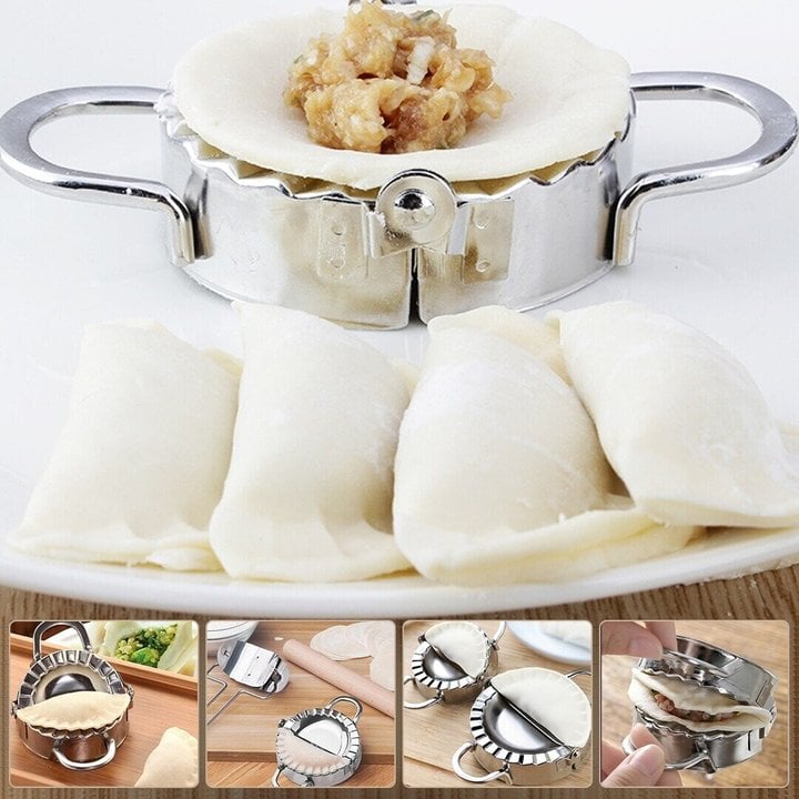 (🎇New Year Hot Sale)Stainless Steel Dumpling Mould Kit(SET OF 2PCS)-BUY 3 SETS  FREE SHIPPING