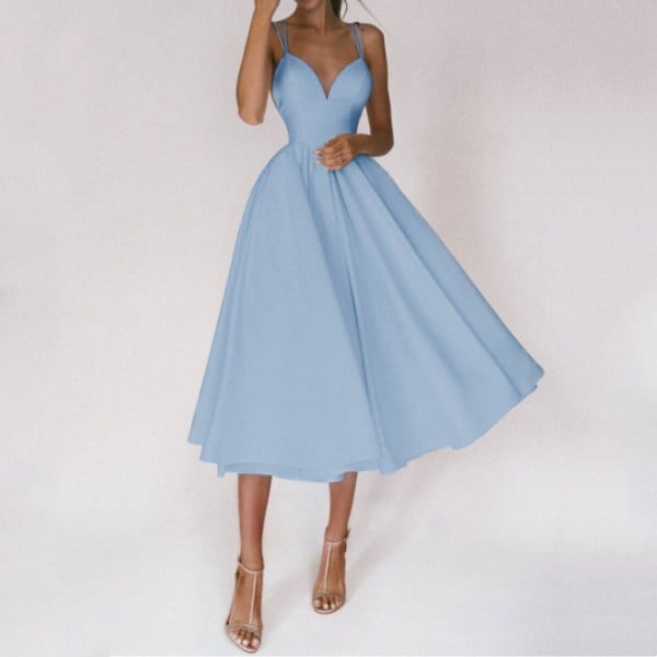 🍀SUMMER SALE-50% OFF🍀ELEGANT STRAPPY V-NECK DRESS