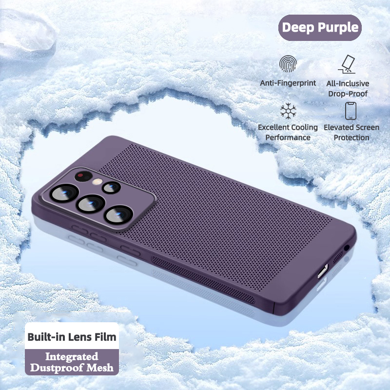 Honeycomb Ventilation Grid Heat Dissipation Case Cover for Samsung
