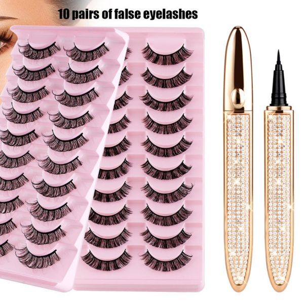 (2023 New In)Magic Self-adhesive Long-Lasting Eye Liner Eyelash Glue Pen