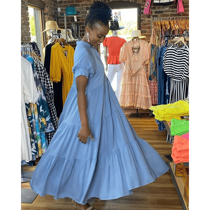 🔥Last Day Promotion 49% OFF🔥Tiered Midi Dress - Buy 2 Free Shipping