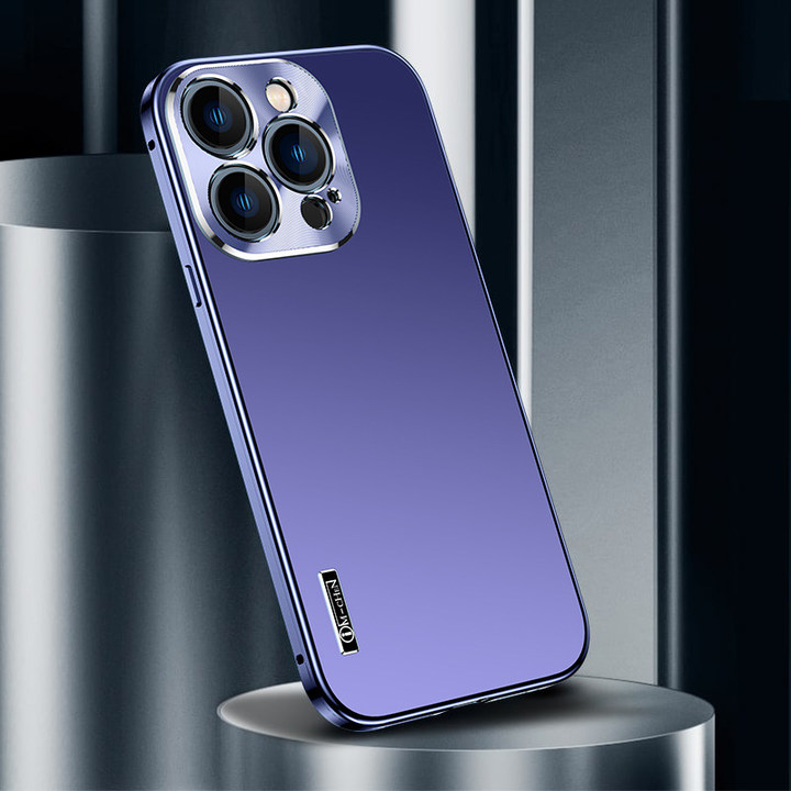 📱Stainless Steel Frame Matte Case Cover For iPhone 14/13/12 series