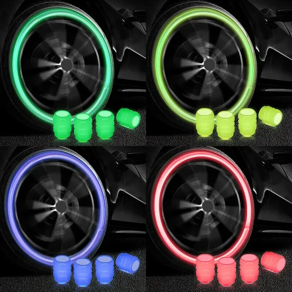 🔥Last Day Promotion - 50% OFF🔥 Glow in The Dark Valve Caps (Universal Fits Any Car)