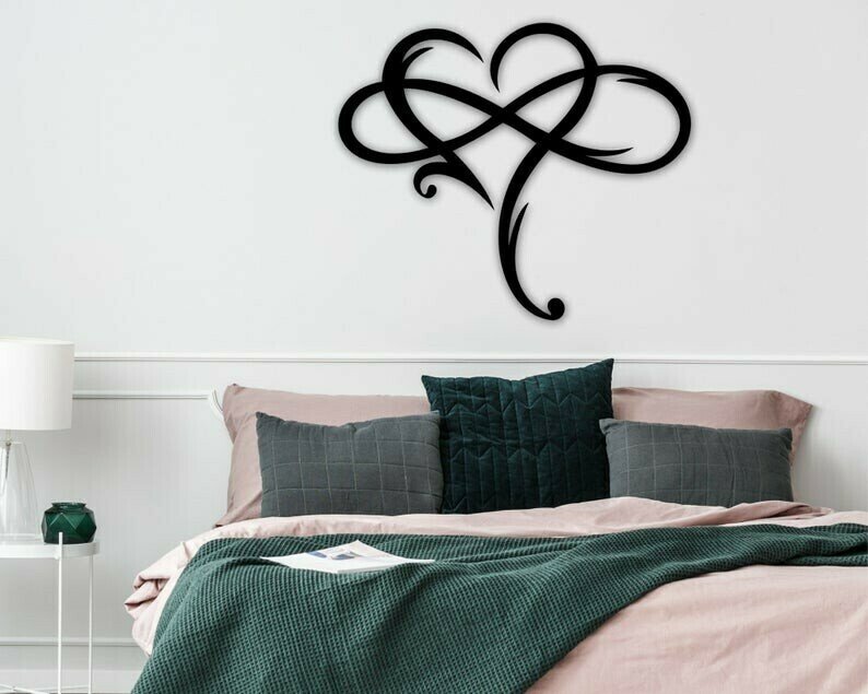 🔥Last Day Promotion 49% OFF - 💞Infinity heart-Steel wall decor Metal Wall art