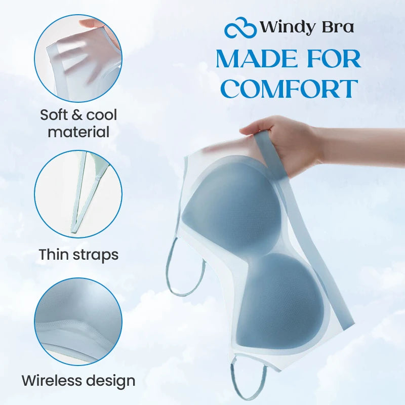 WindyBra -  Summer seamless ultra-thin plus size ice silk comfort bra - LAST DAY 70% OFF