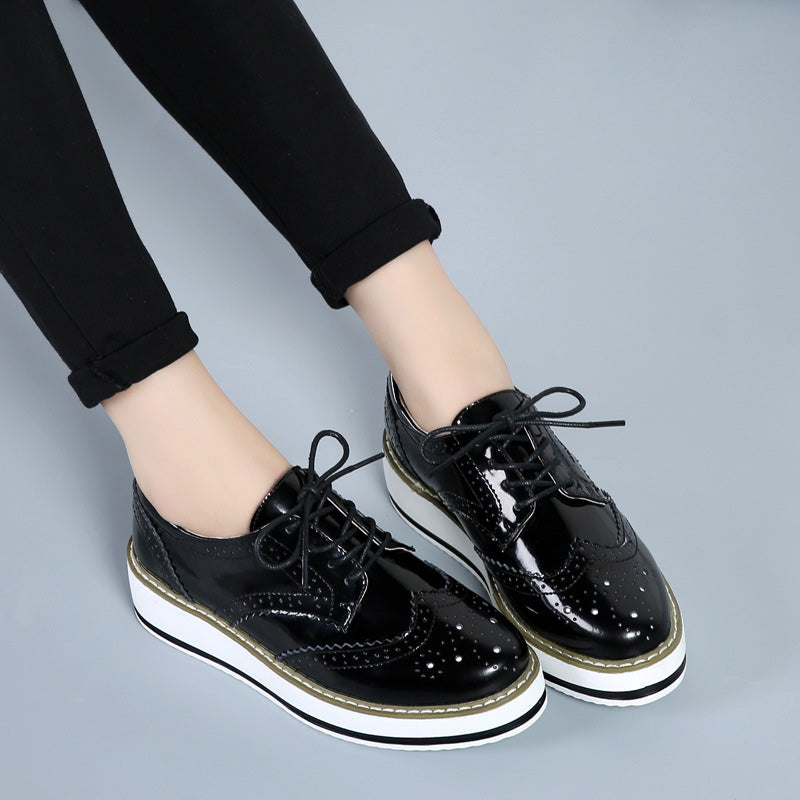Ladies British Style Comfortable Breathable Lightweight Brogues