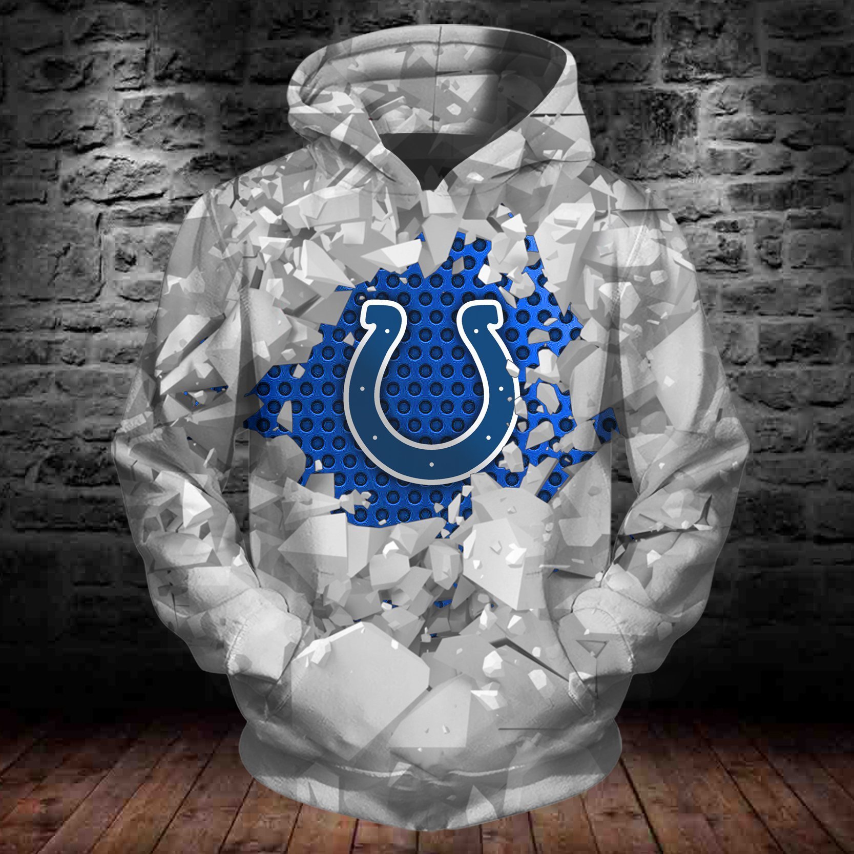 INDIANAPOLIS COLTS 3D HOODIE ICE17