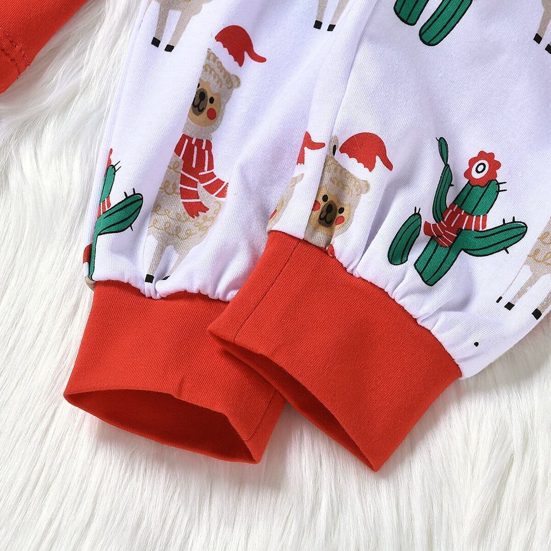 Christmas Alpaca Patterned Family Matching Pajamas Set
