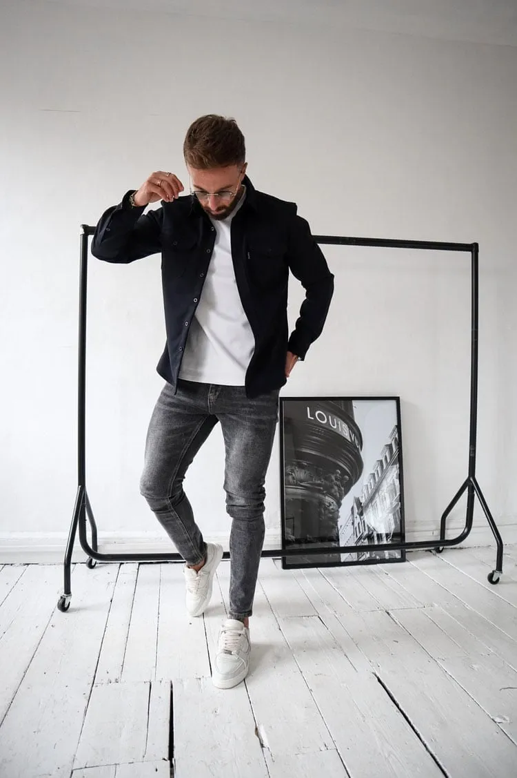 BUTTON DOWN SHIRT JACKET (BUY 2 FREE SHIPPING)