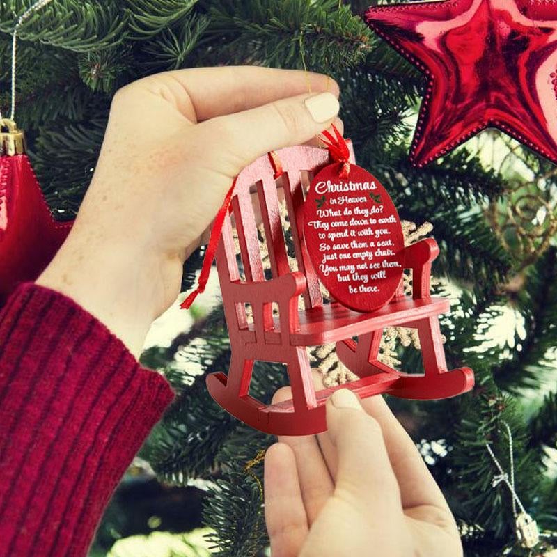 Last Day 75% Off - 🎄Christmas in Heaven Rocking Chair Ornament❤️