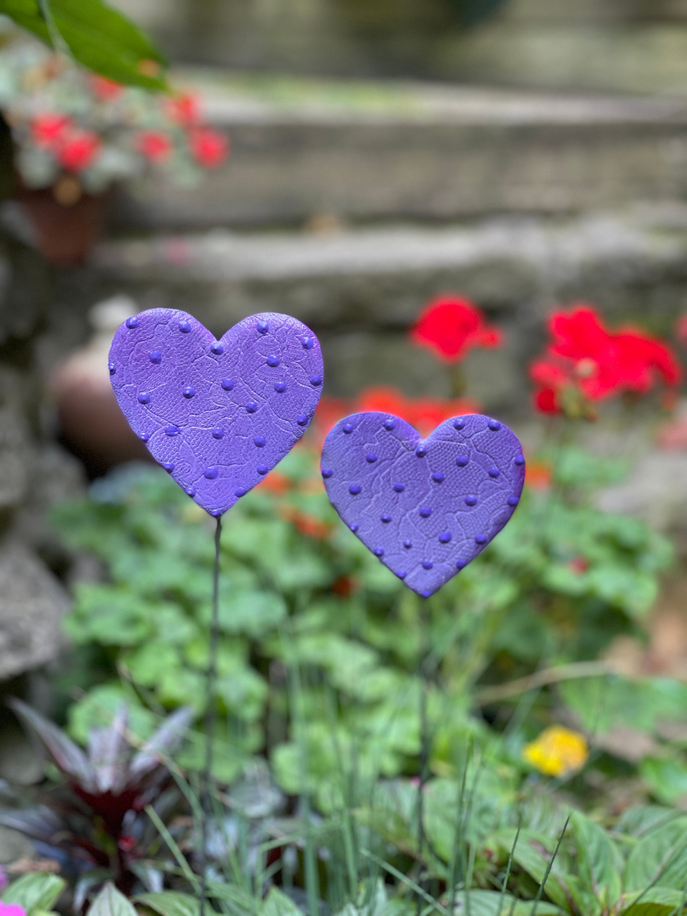 Heart Garden Stakes