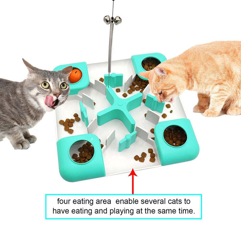 Interactive Cat Treat Puzzle Slow Feeder Toys