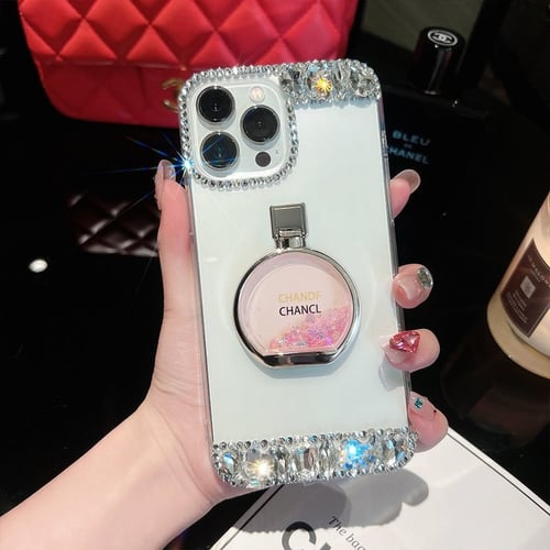 Perfume Bottle Quicksand Holder Case Cover For iPhone