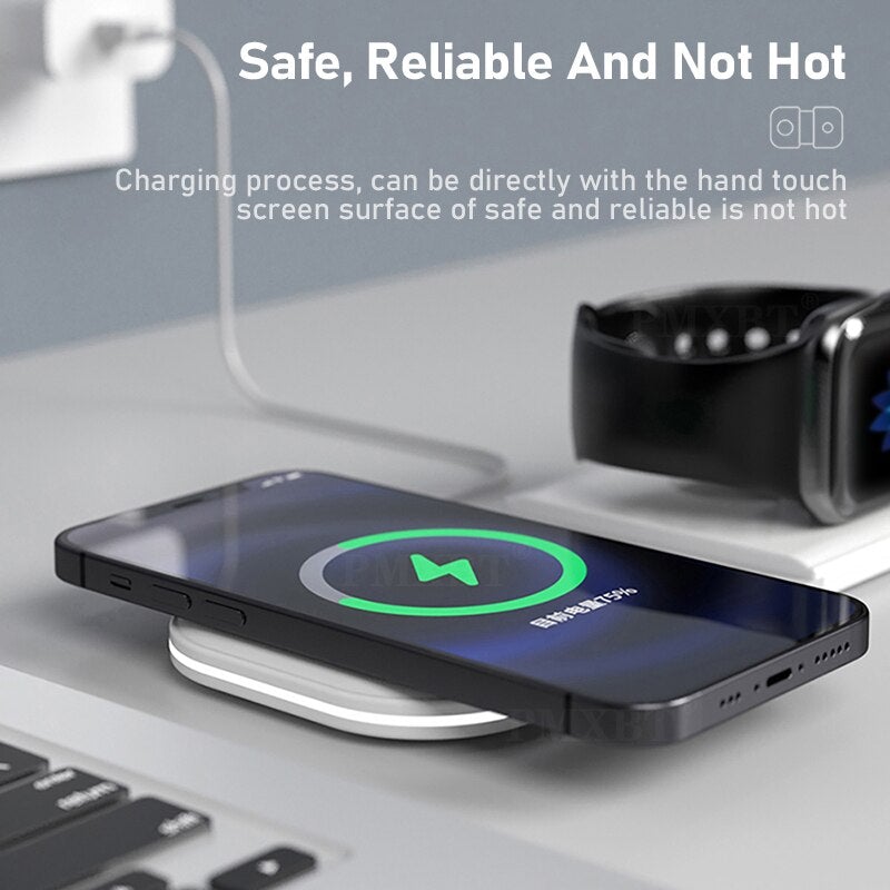 Foldable 2-in-1 Wireless Magnetic Charger