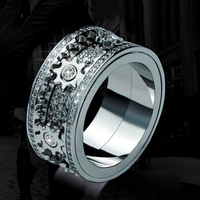 🔥Last Day 50% OFF✨ Rotating Gear Luxury Ring
