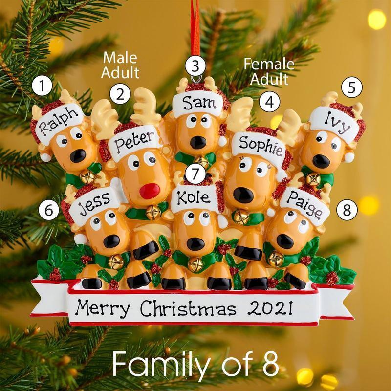 Elk Family-Christmas diy home furnishing decorations