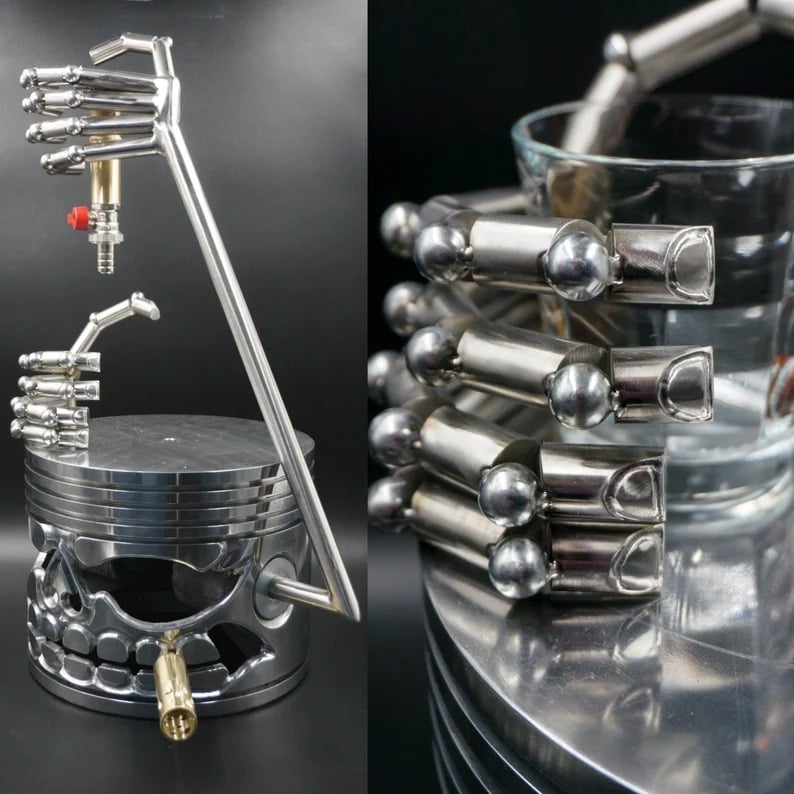 Stainless Steel Skeleton Alcohol Dispenser