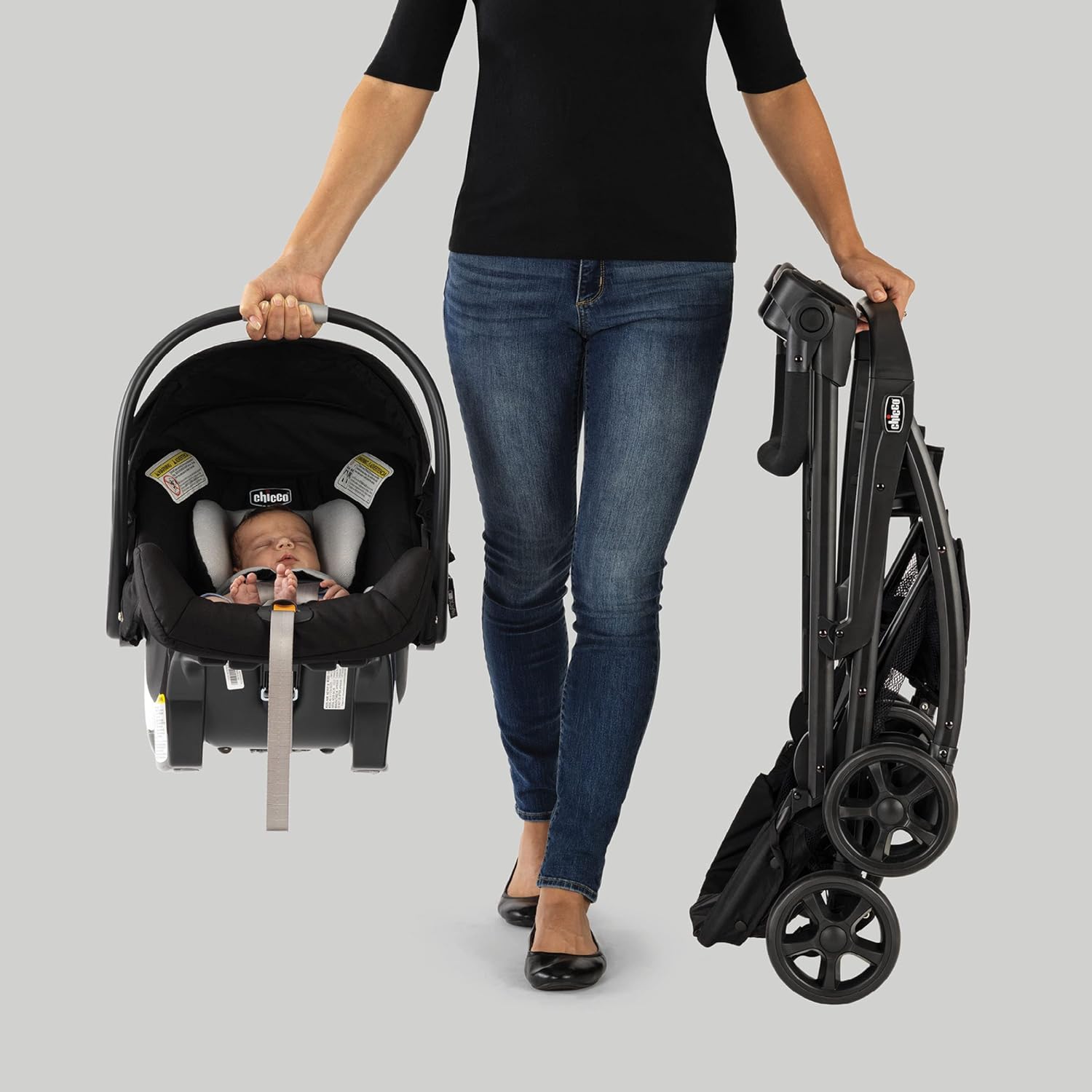 Chicco KeyFit Caddy Frame Stroller Accepts All Chicco Infant Car Seats