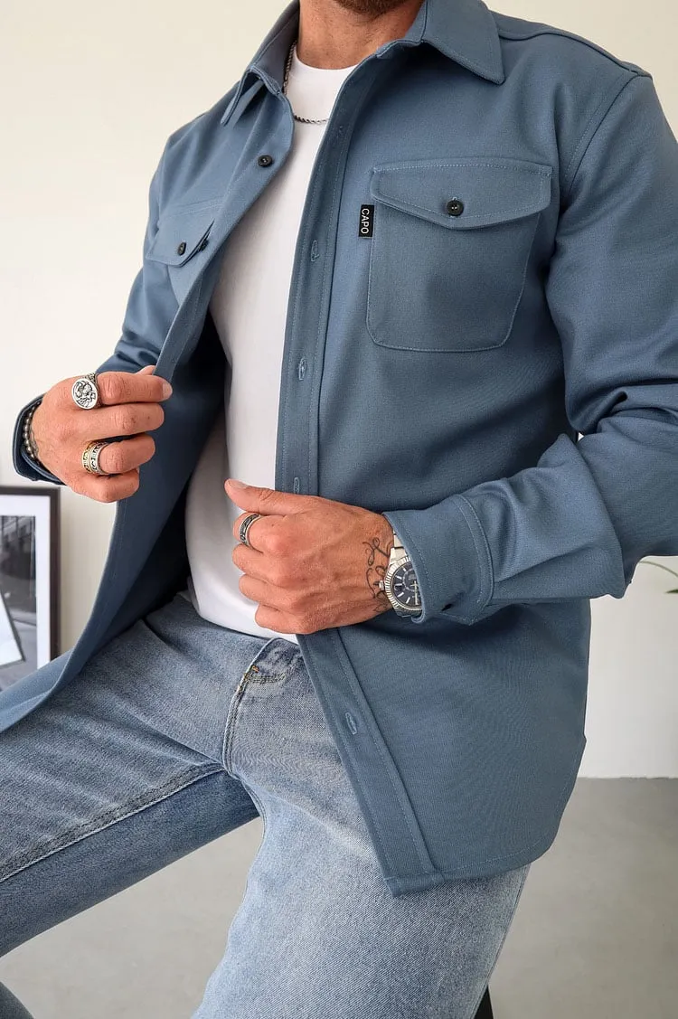 BUTTON DOWN SHIRT JACKET (BUY 2 FREE SHIPPING)