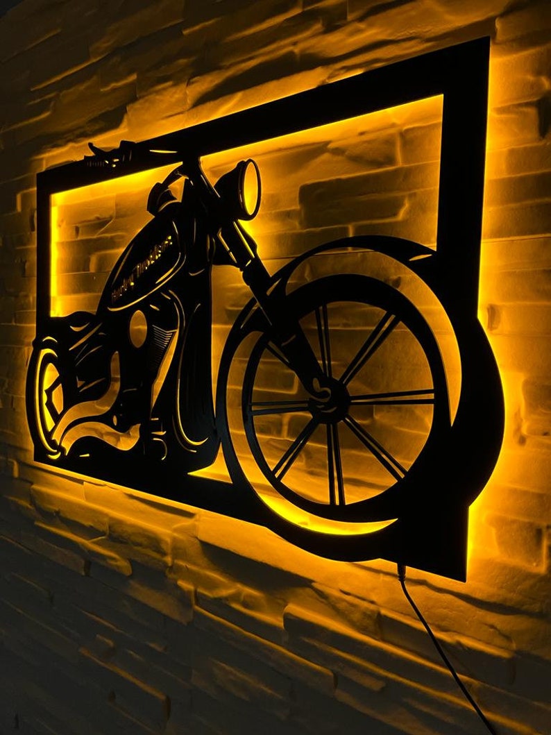 Motorcycle Led sign Moto Gift Personalized Gift