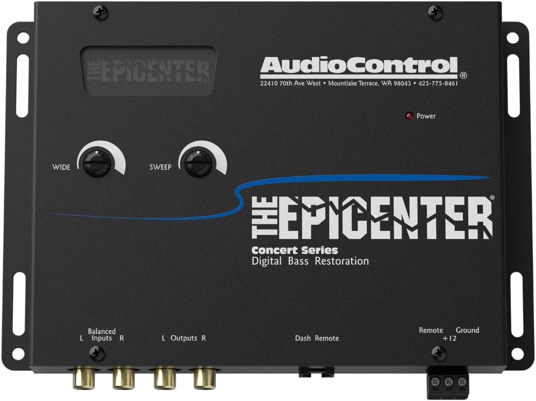 AudioControl Epicenter Digital Bass Control Processor Car Audio Enhancer with Wired Remote Control