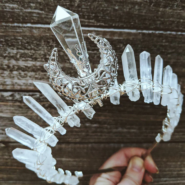 Clear Quartz Crystal Crown