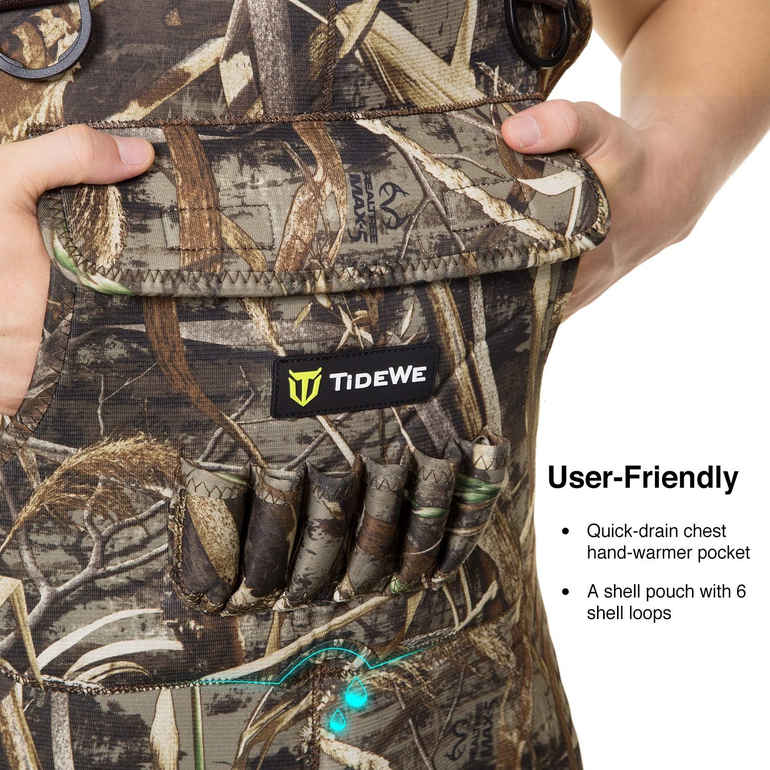 TIDEWE Chest Waders Hunting Waders for Men with 800G Insulation