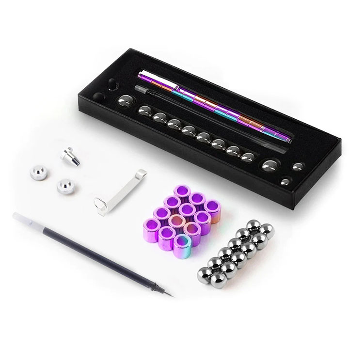 (🔥Early Christmas Sale- SAVE 50% OFF)Fidget Toys Decompression Magnetic Metal Pen Set-BUY 2 FREE SHIPPING