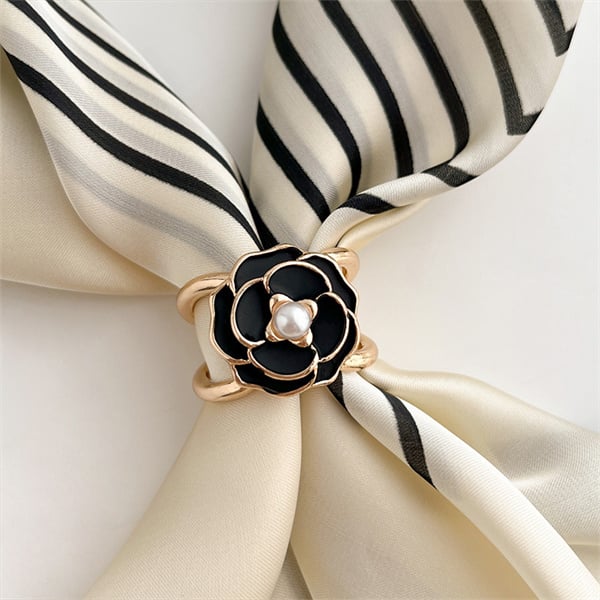 (Spring Sale)Women's Elegant Pearl Floral Ring Clip-Buy 3 Get 1 Free