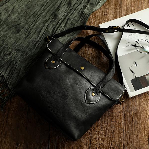 Chicinskates Leather Handbag Vegetable Tanned Retro Messenger Bag