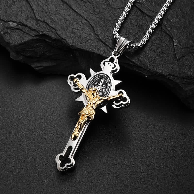 Protection Cross Power Pendant Necklace