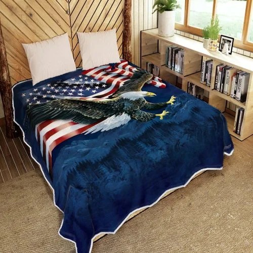 American Eagle Quilt Blanket