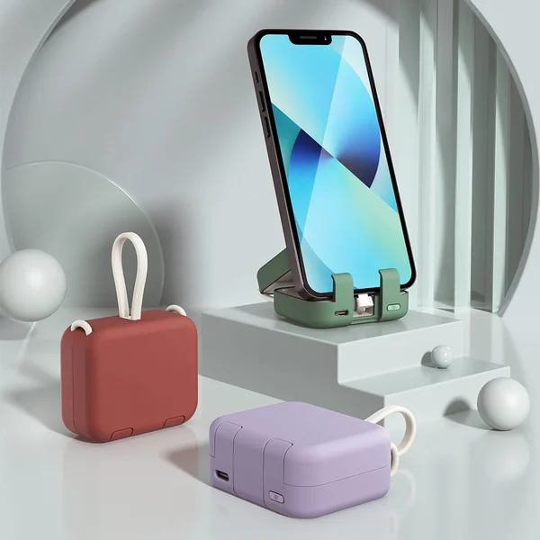 Last Day 45% OFF 🔥 - Mini Power Bank and Phone Holder
