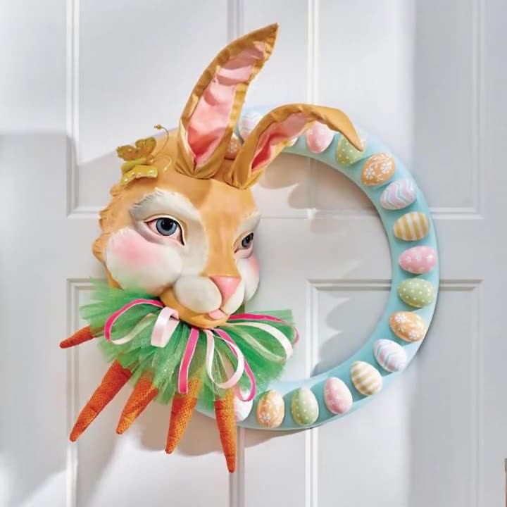 Easter Bunny Wreath Easter Decoration