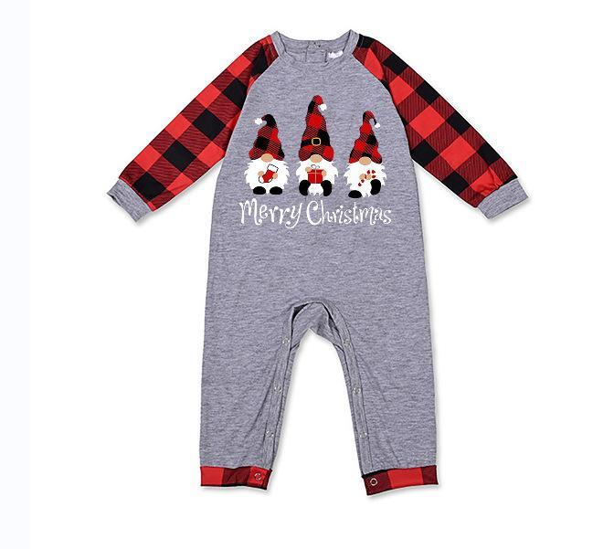 Christmas family matching pajamas with gnome family