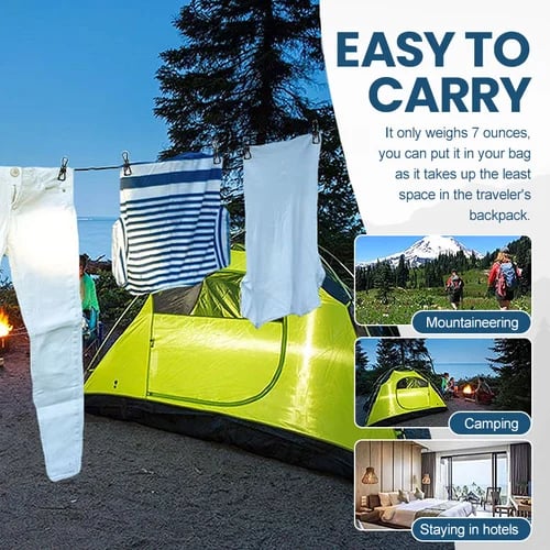 🔥2023 NEW YEAR SALE - Portable Clothesline for Camping/Backyard/RV