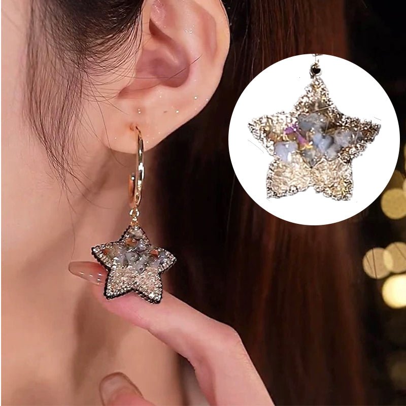 💖2022 Best Gift🌹Last Day Promotion Sparkling Crystal Star Earrings