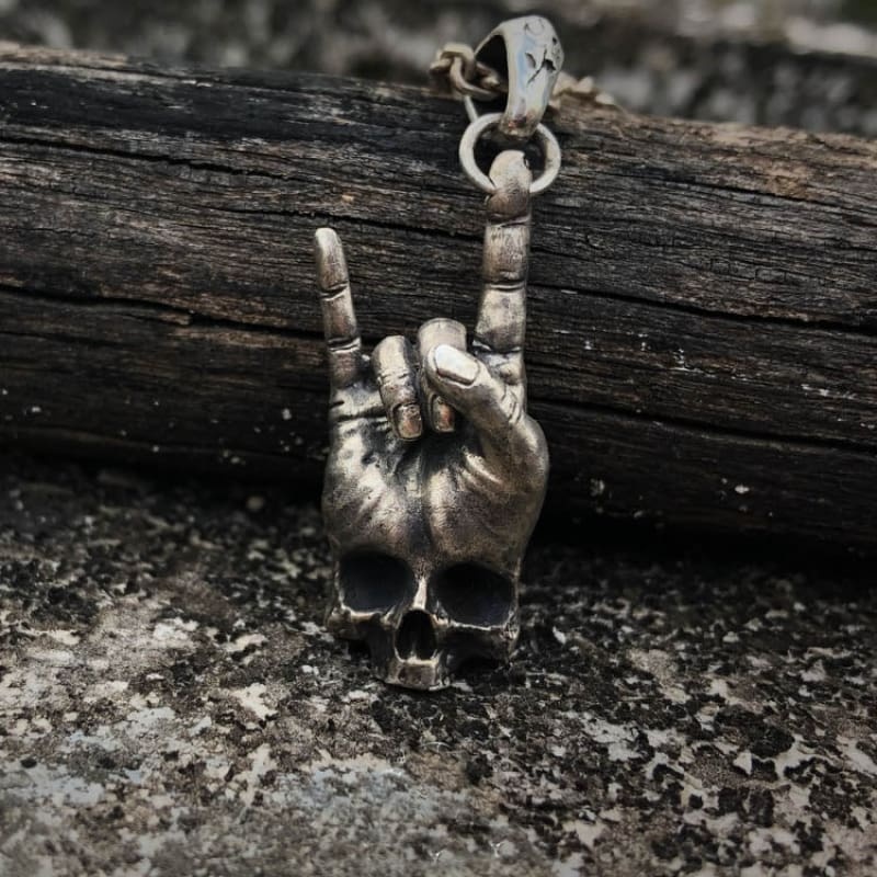 Skull Hand Necklace 