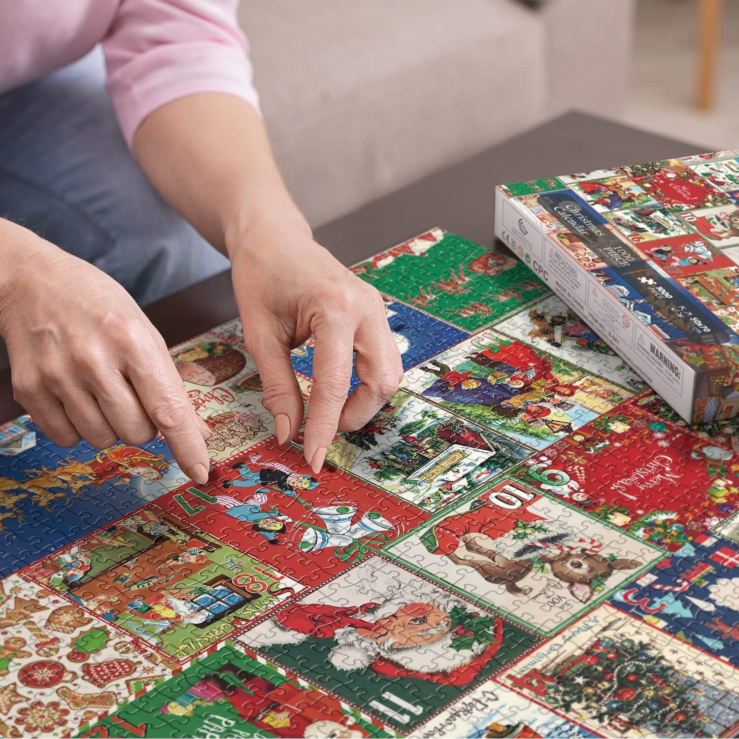 🎄Christmas Advent Calendar Jigsaw Puzzle 1000pcs🧩🎁