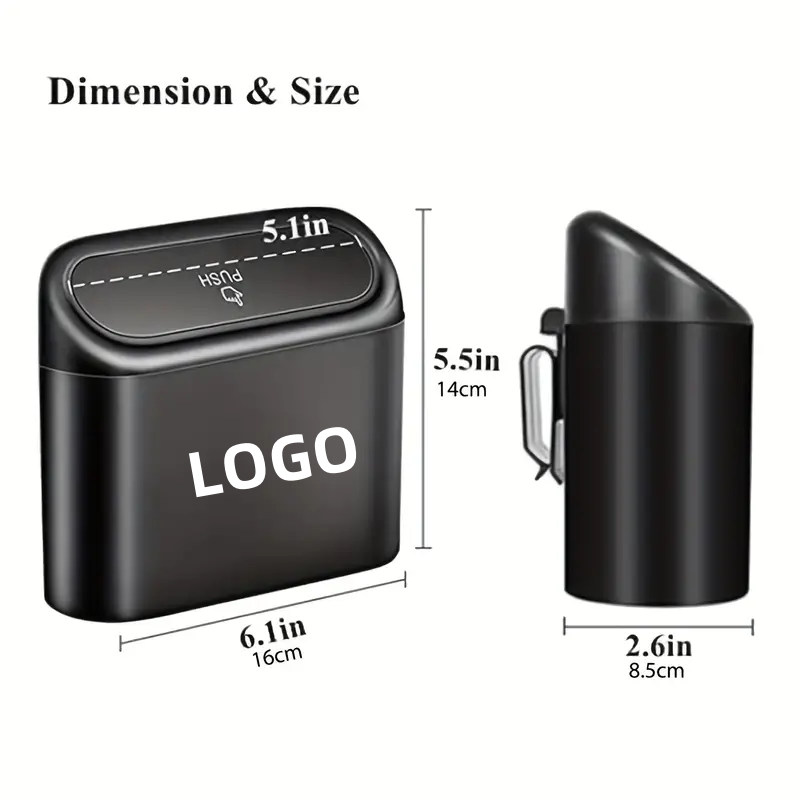 🔥HOT SALE 49% OFF 🚗Press-Top Mini Car Garbage Can with Lid