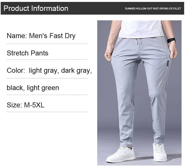 Stretch Pants – Last Day Promotion 49% OFF– Men's Fast Dry Stretch Pants