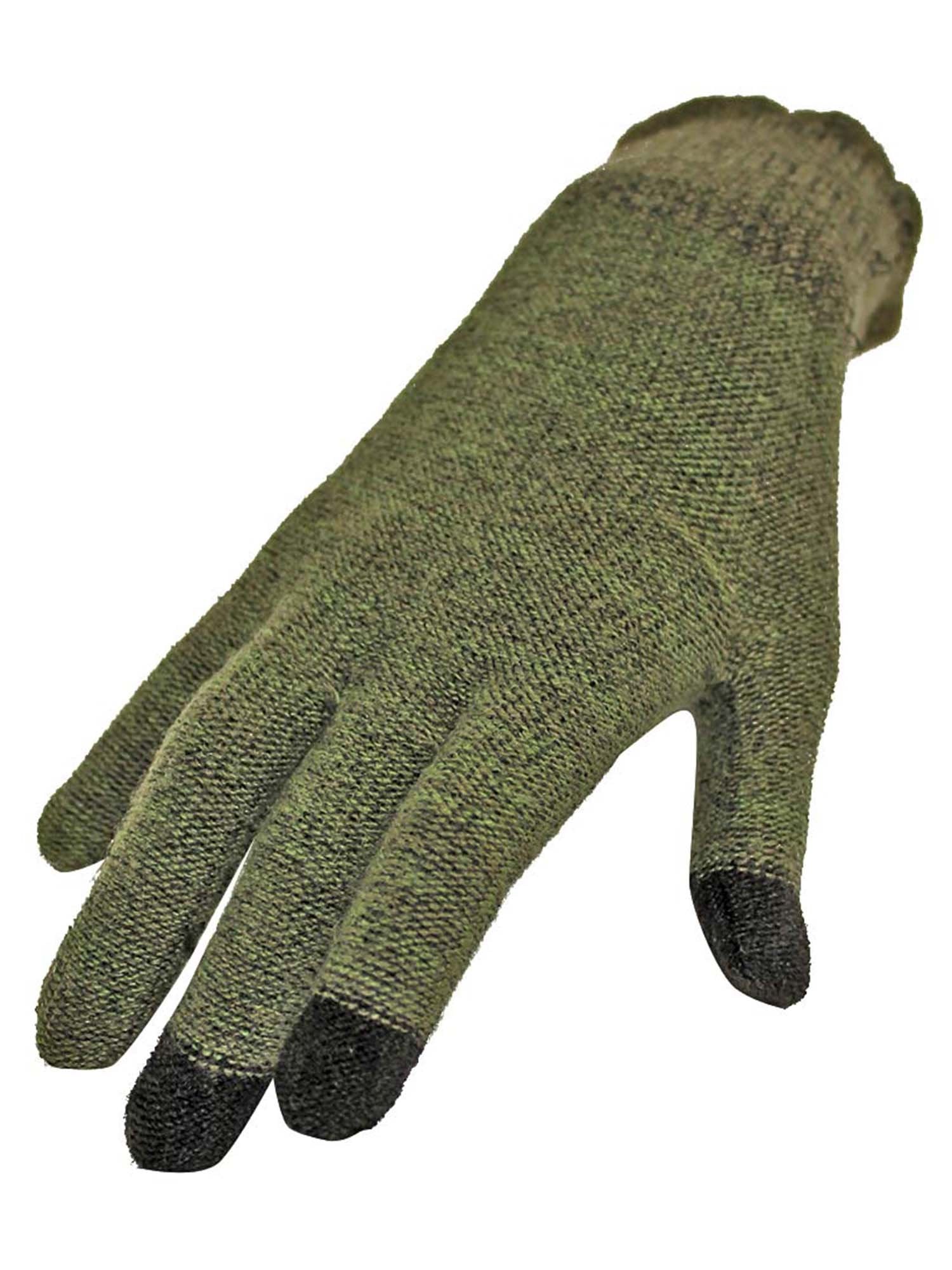 Marled Knit Stretchy Texting Gloves